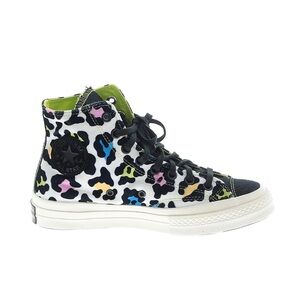 Converse Velvet Rainbow Leopard Chuck Taylor 70 High Top Sneakers NWT  8.5
